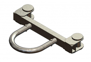 Boatport/Flexiport galvaniserad fäste 20cm