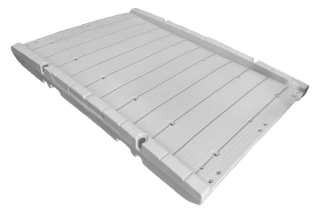Rotodock Landgång i Polyeten 135 cm x 190 cm, grå