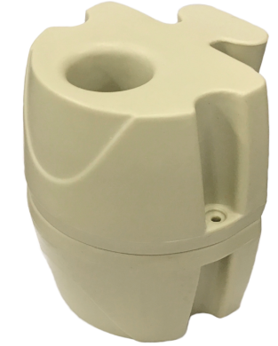 Jetport Plus/Max/Flexi och Rotodock Helgjutet beslag för 3" rör, beige