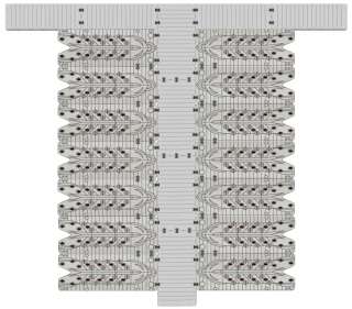 JetPort Marina 14, 12,0 meter och 13,50 meter, grå, Flytkapacitet 25.800 kg