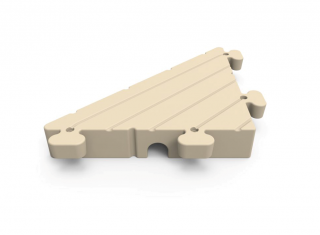 Rotodock Hörnfyllning Bryggsektion, 120 cm x 90 cm, beige